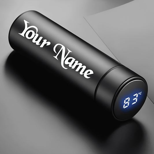 LED Temperature Display Bottle (Black)