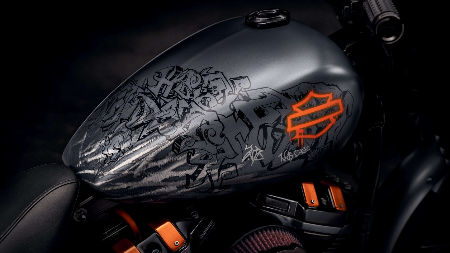 Harley Davidson Black Tank PrintLiv
