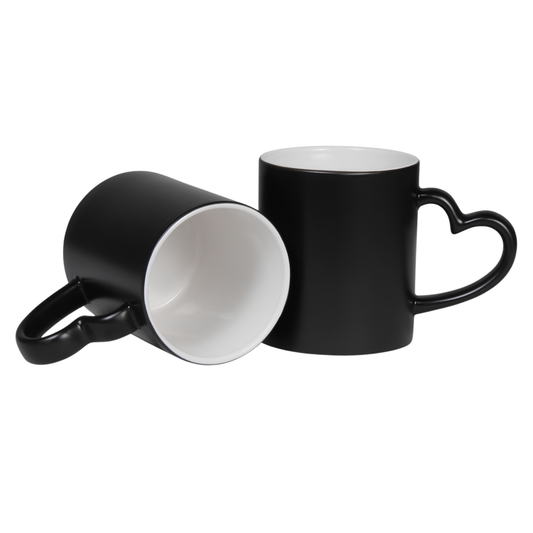 Heart Handle Magic Ceramic Mug -Colour Changing Mug 
