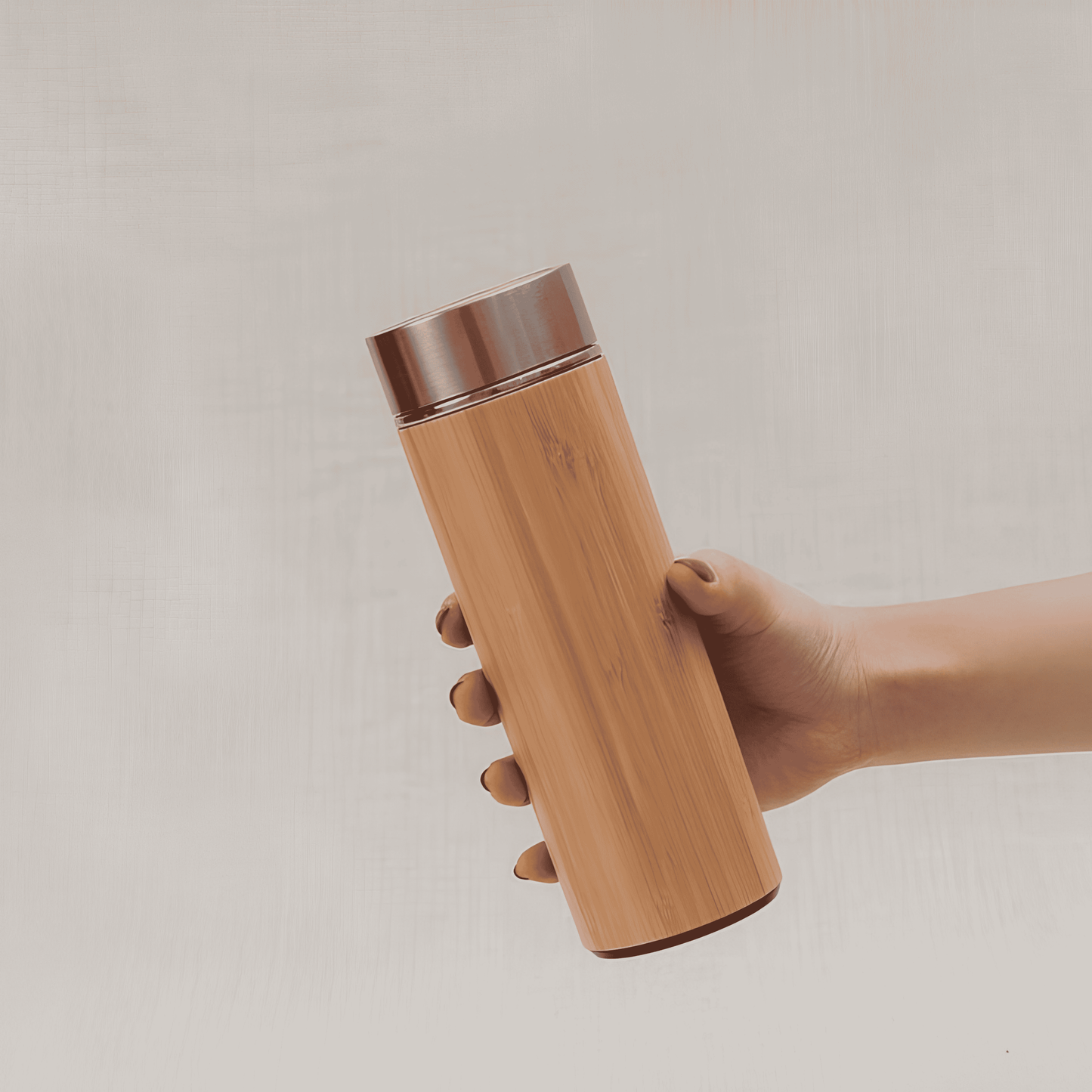 Bamboo Stainless steel insulated water bottle 