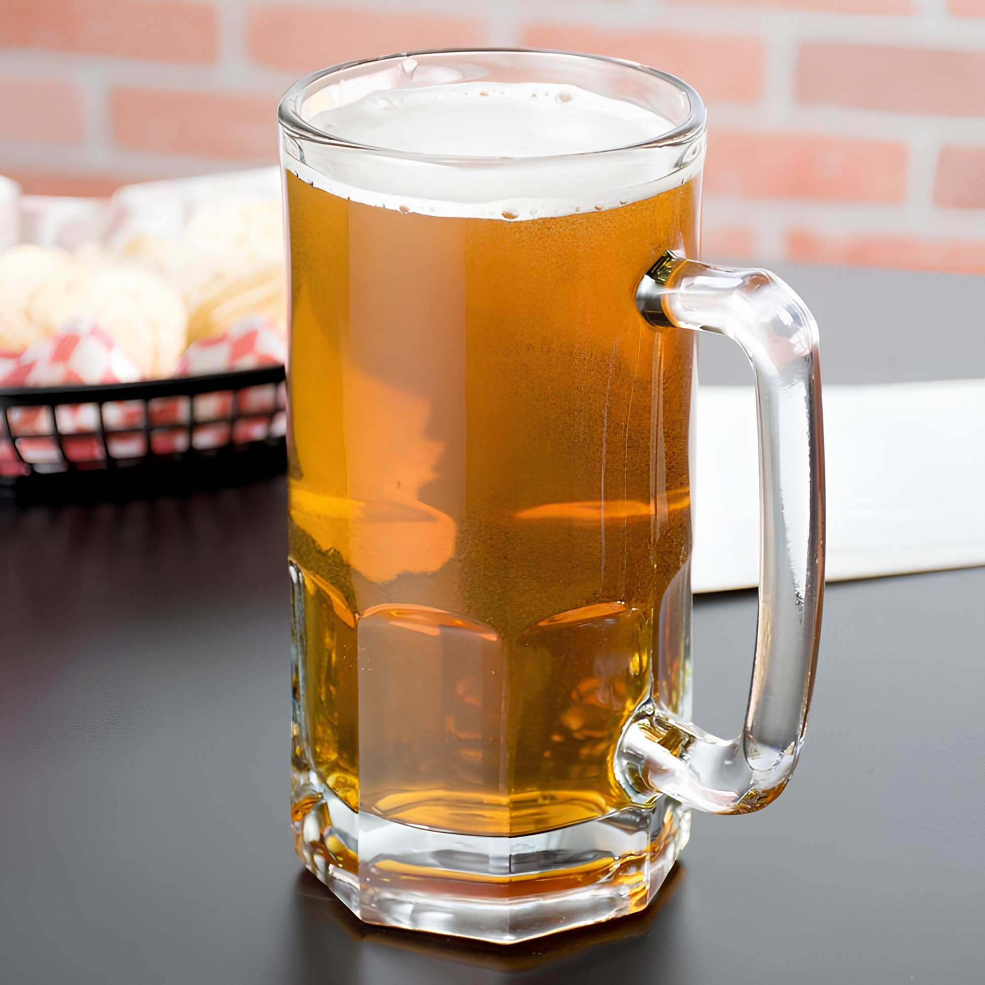 Clear Glass Beer Mug 