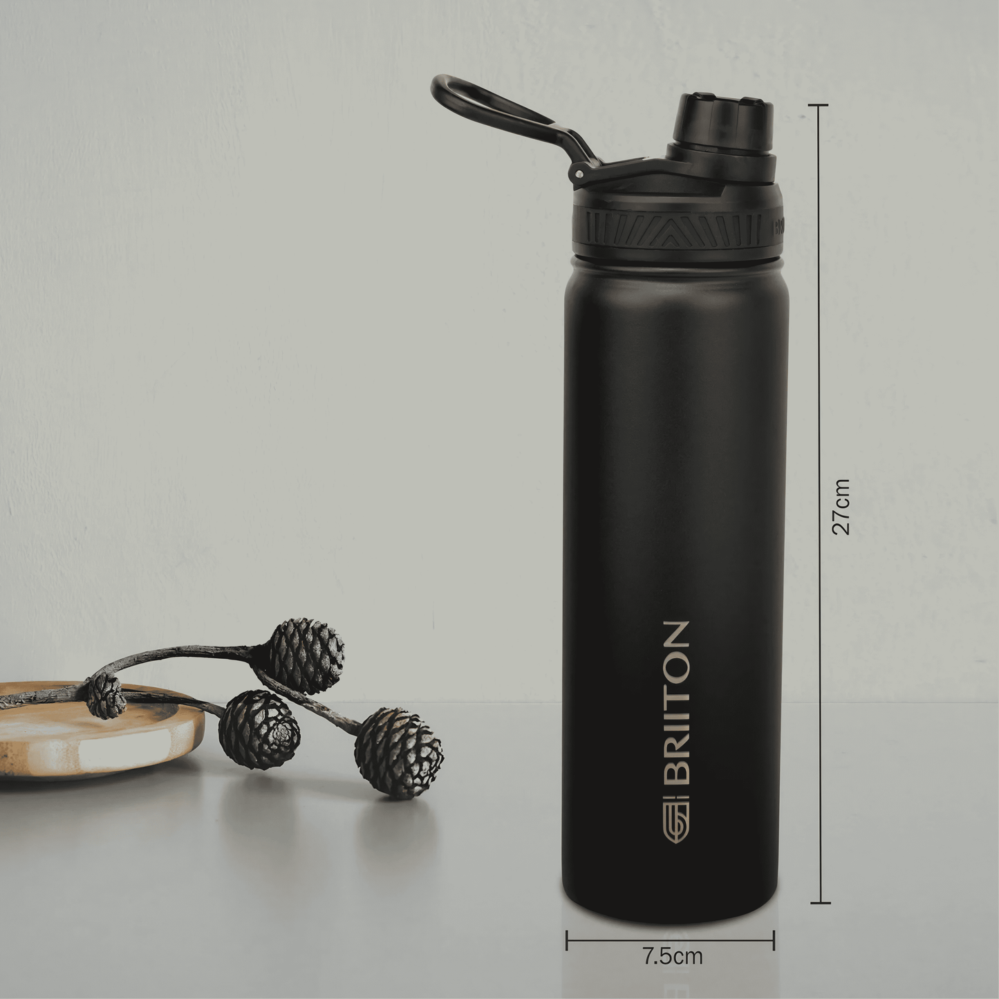 Insulated Stainless Steel Water Bottle With Spout Lid 