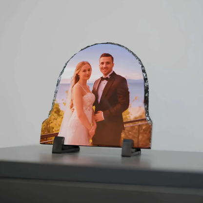 Printliv Personalized Rock Slate Photo Frame PrintLiv