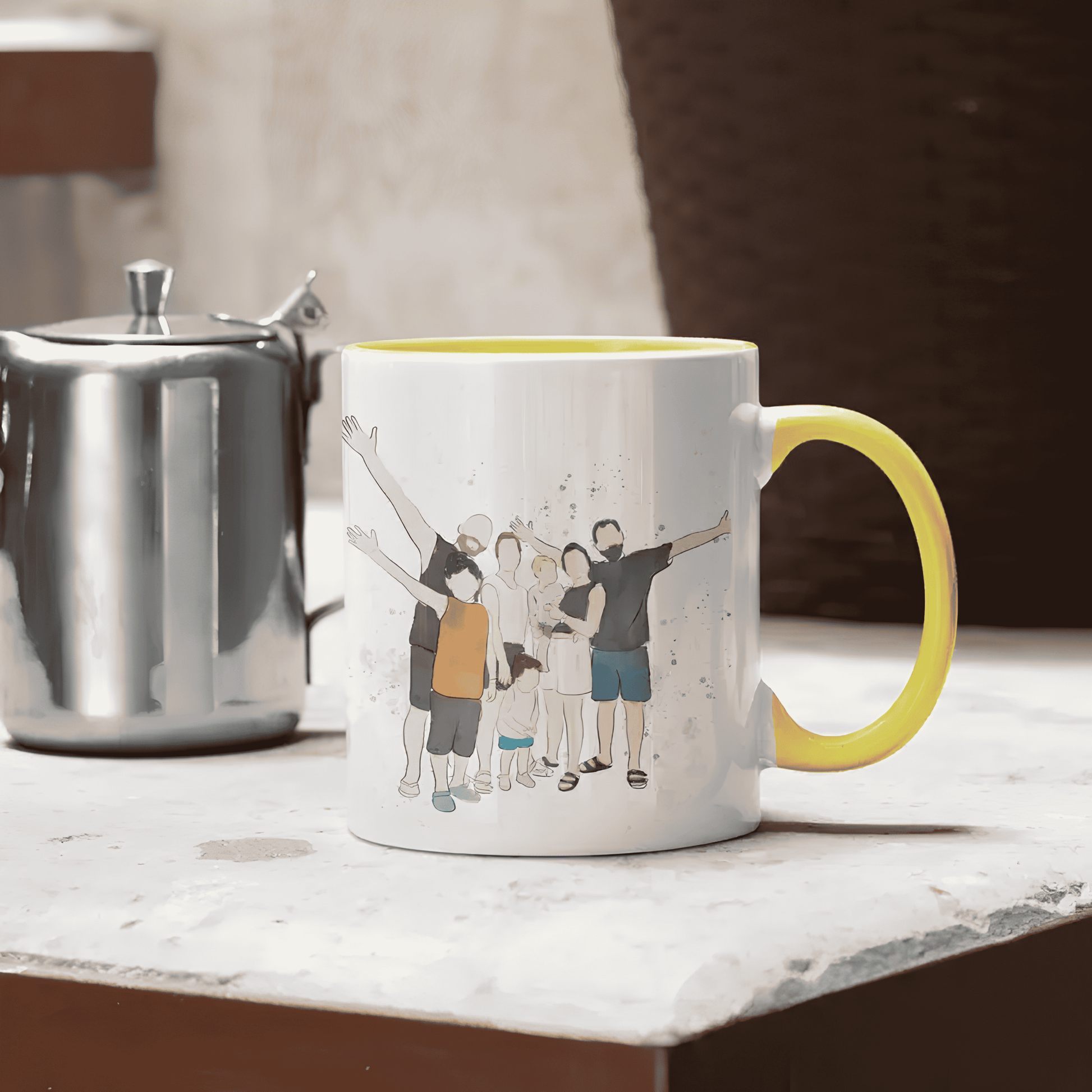 Inner Colored Mug – Yellow 