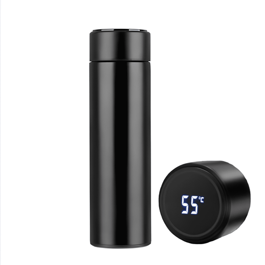 LED Temperature Display Bottle (Black) 