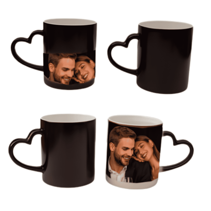 Heart Handle Magic Ceramic Mug -Colour Changing Mug 