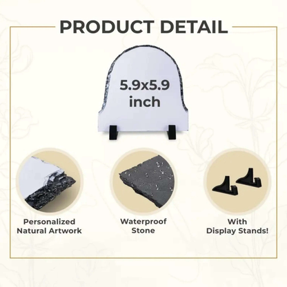 Printliv Personalized Rock Slate Photo Frame PrintLiv