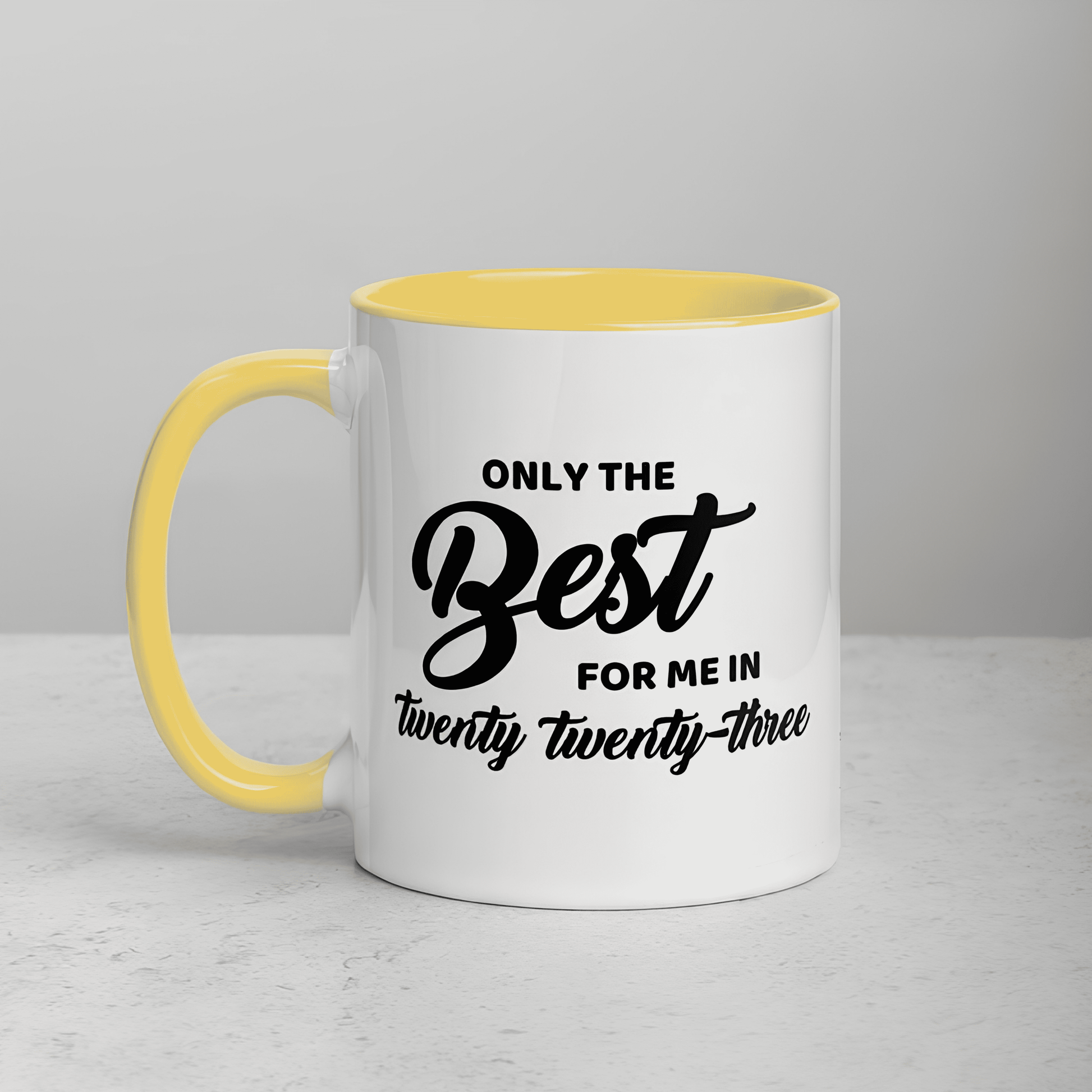 Inner Colored Mug – Yellow 