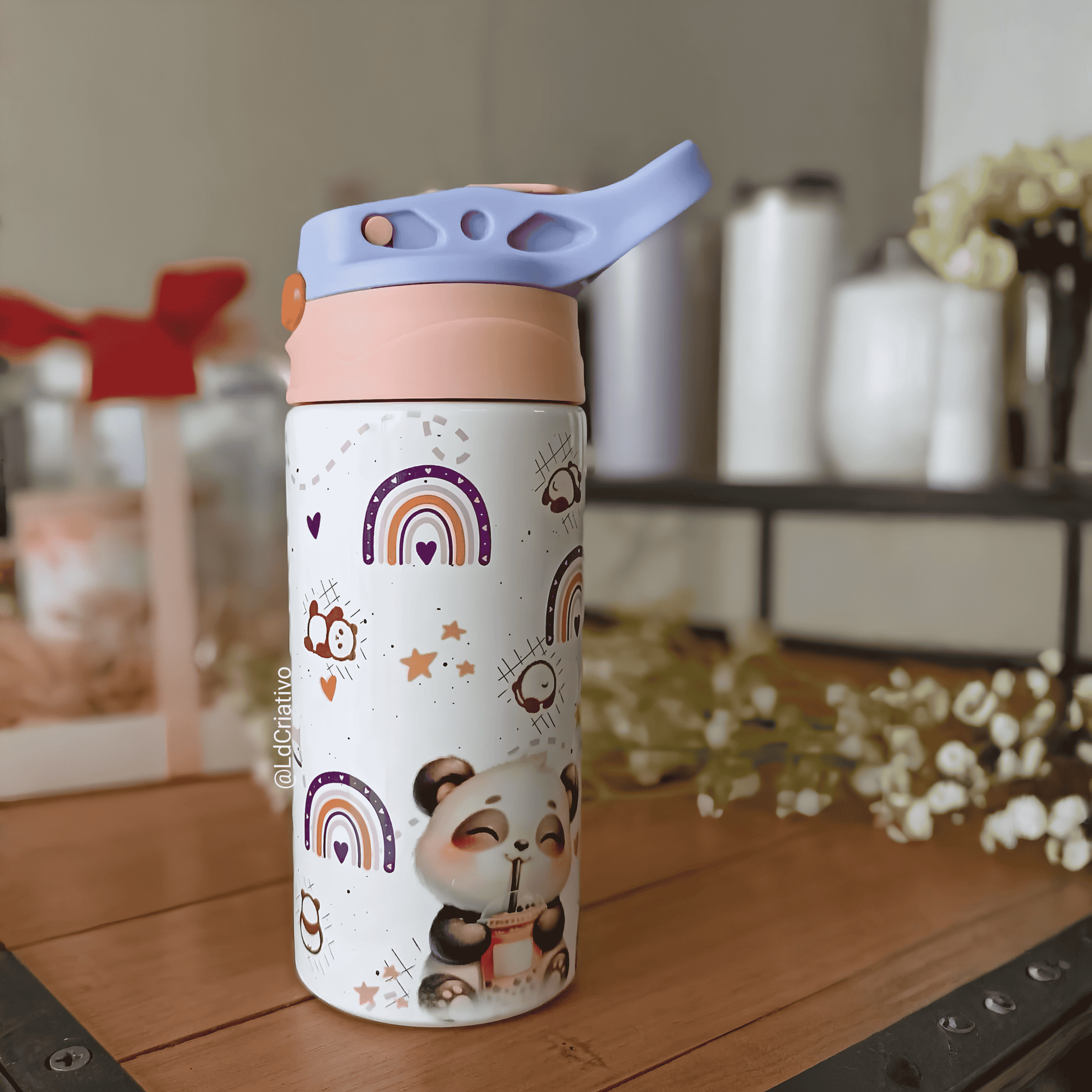 Sipper Bottle Vaccum with straw 