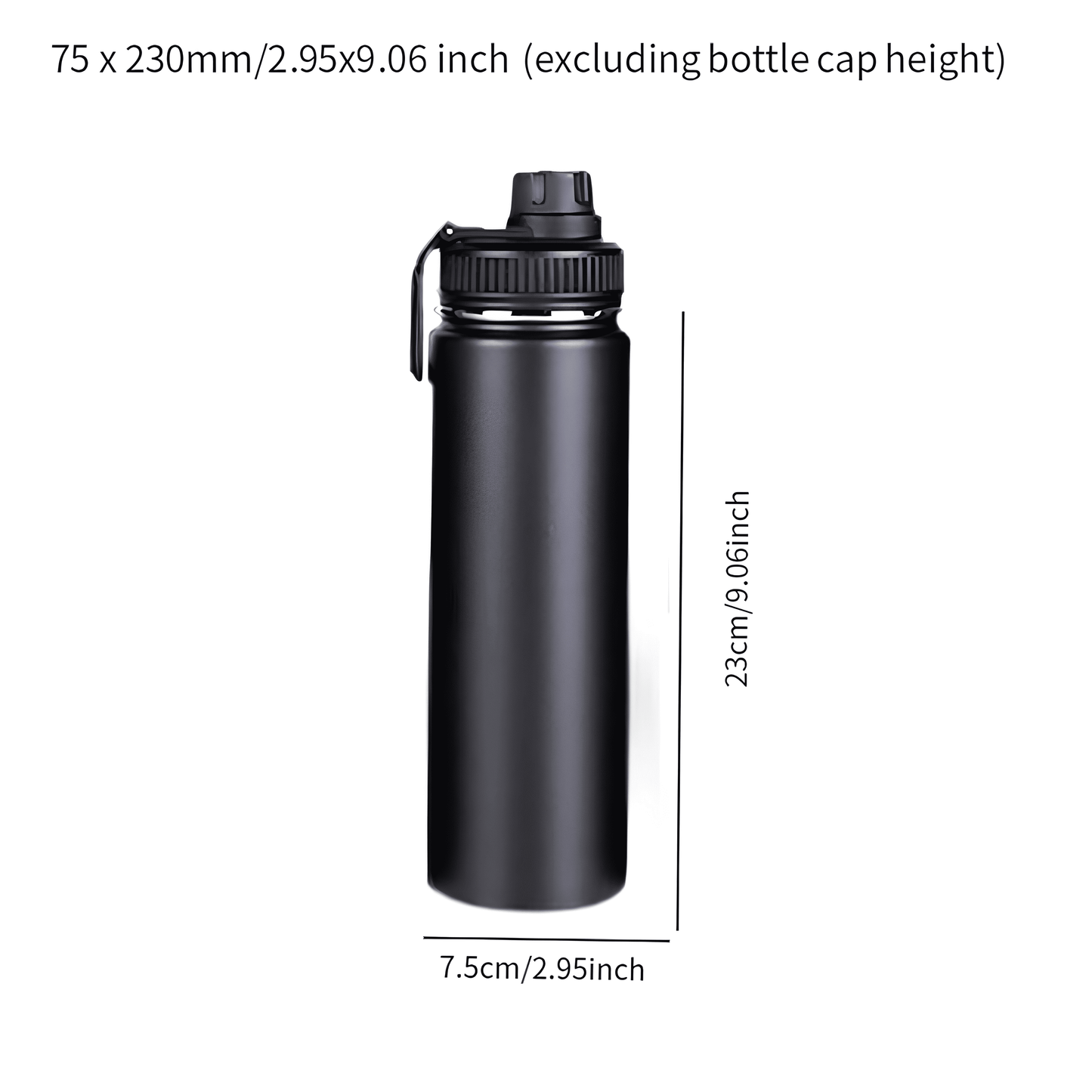 Insulated Stainless Steel Water Bottle With Spout Lid 