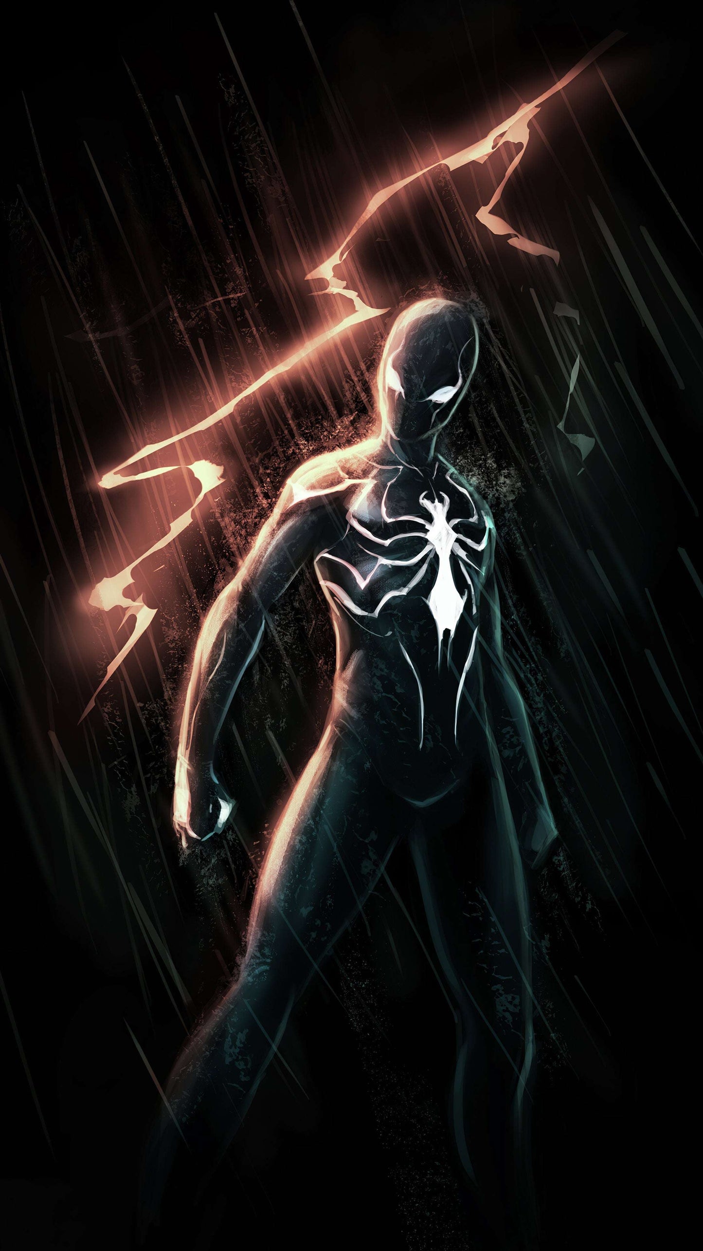 Spiderman in the Shadows PrintLiv